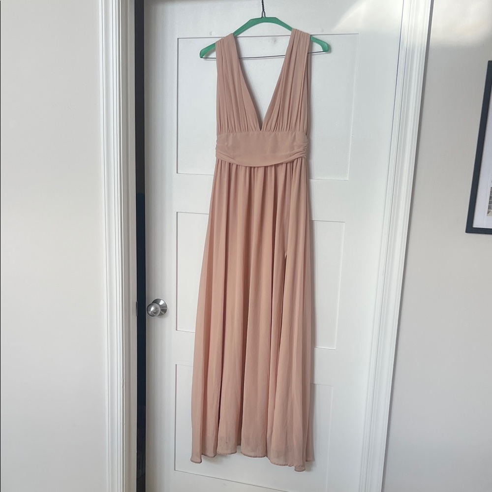 Lulu's Blush Maxi Dress